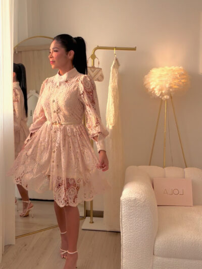 VESTIDO NUDE  GIPIUR (VV)  REF:1007