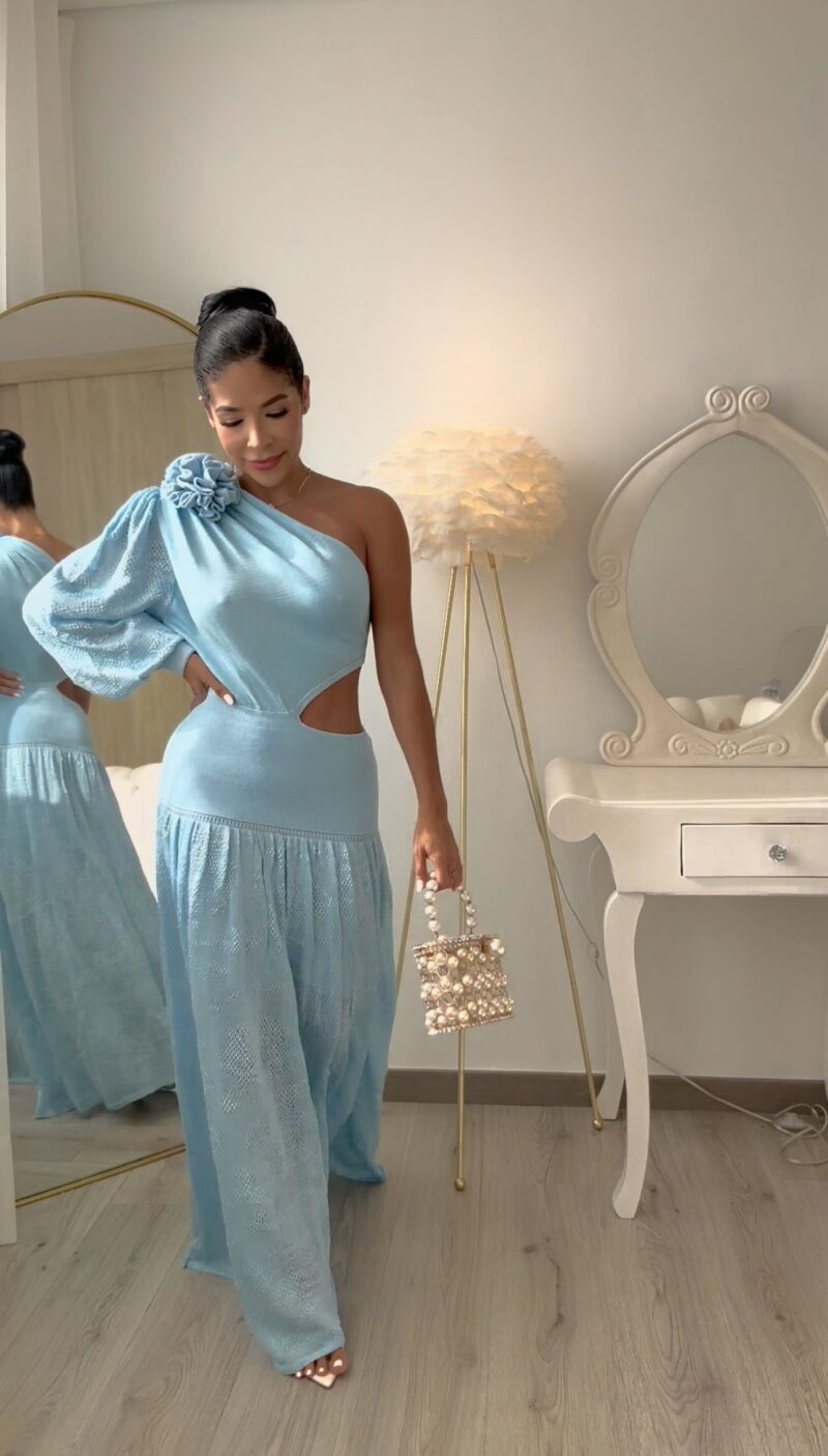 VESTIDO FLOR HILO