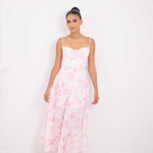 VESTIDO ROSA FLORAL  REF:64272