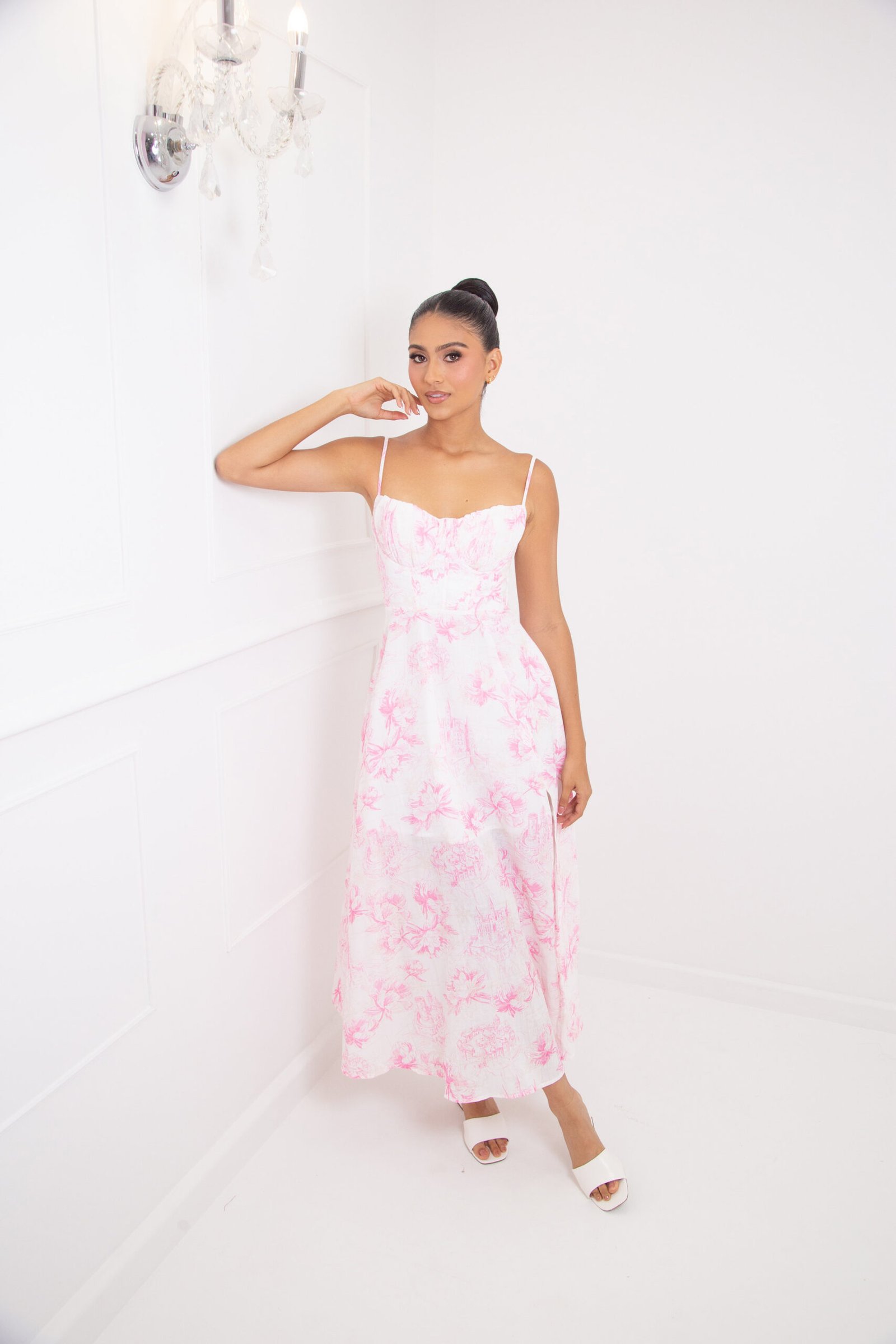 VESTIDO ROSA FLORAL REF:64272 - Imagen 2