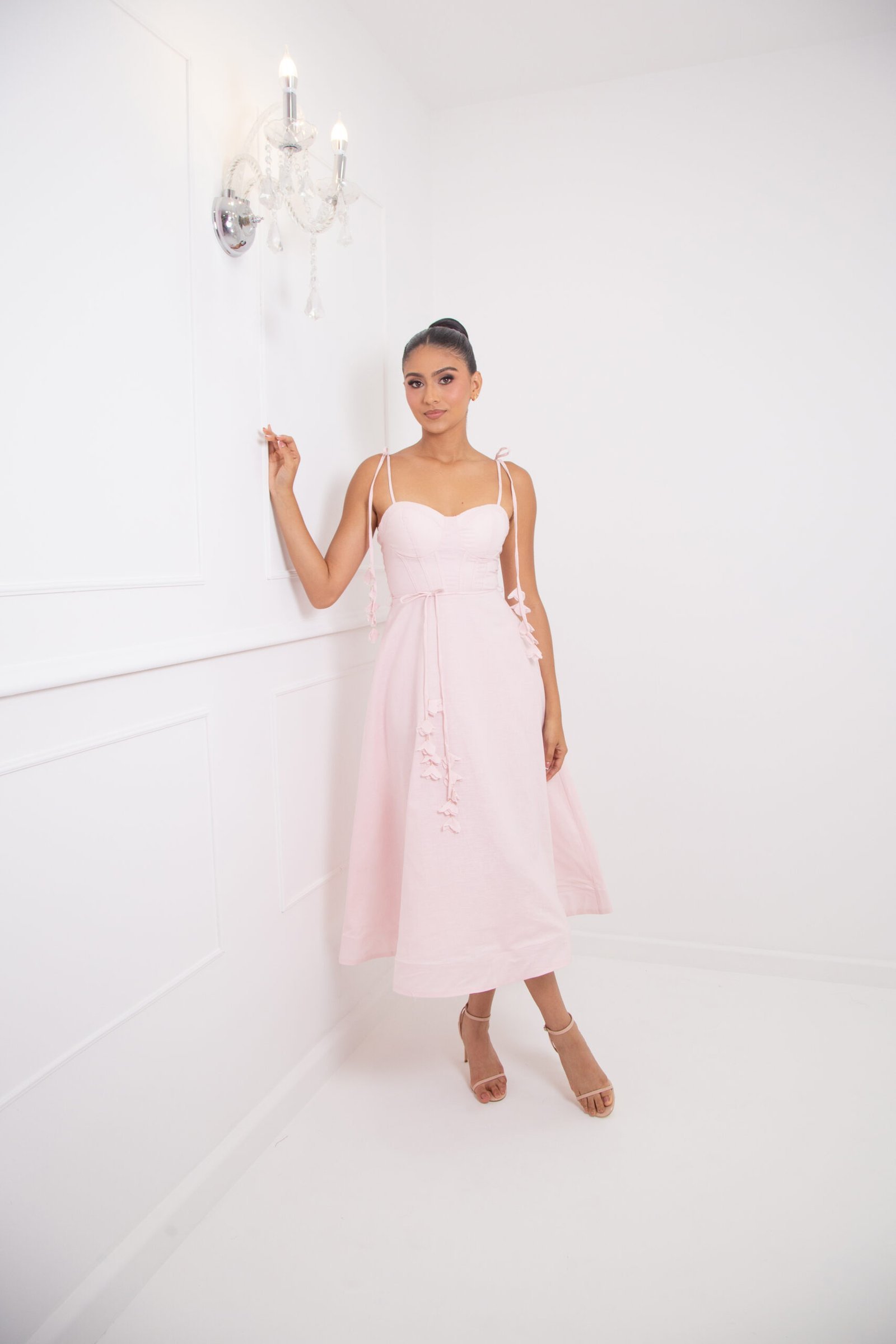 VESTIDO LINO ROSA REF:1003 - Imagen 3