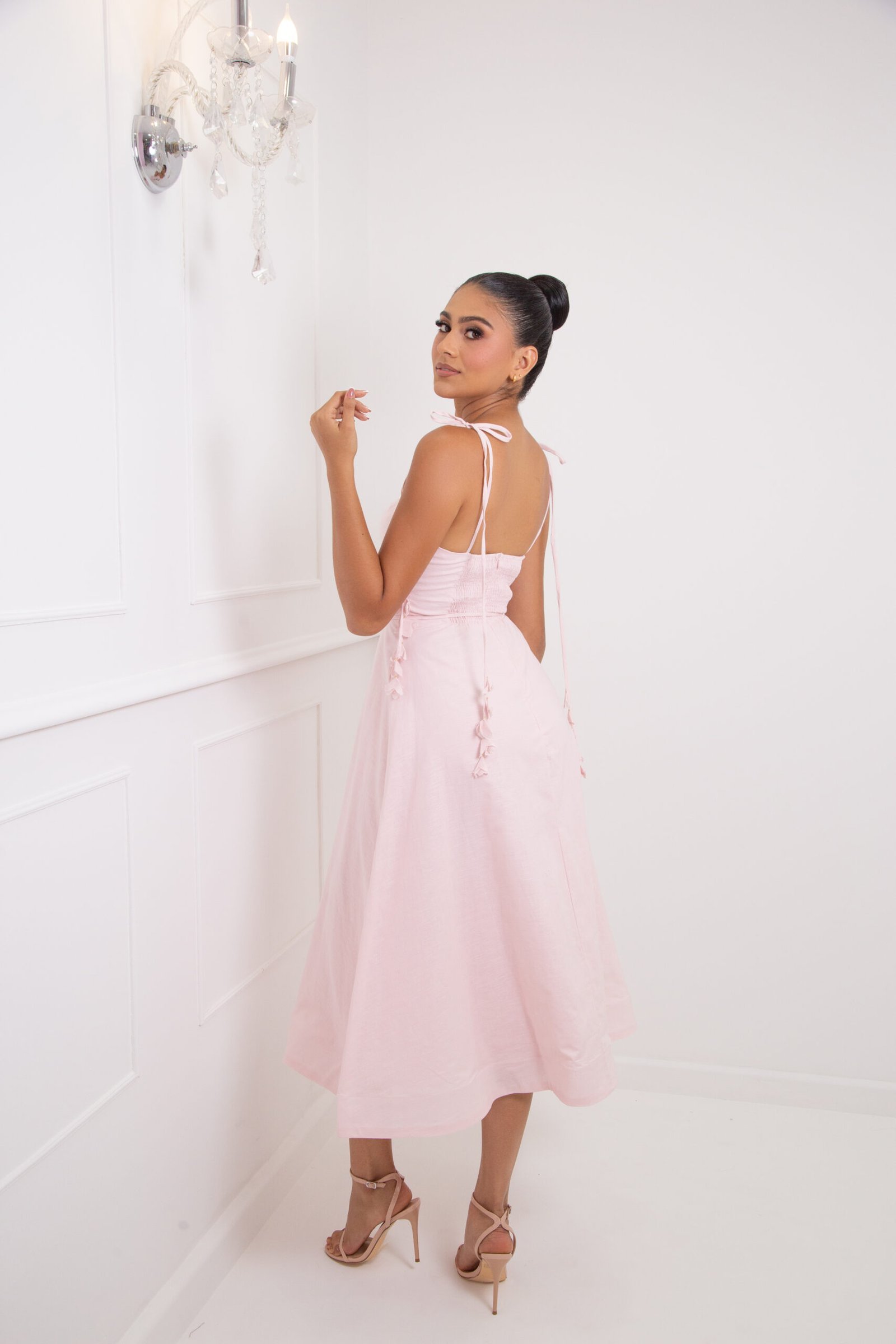 VESTIDO LINO ROSA REF:1003 - Imagen 2