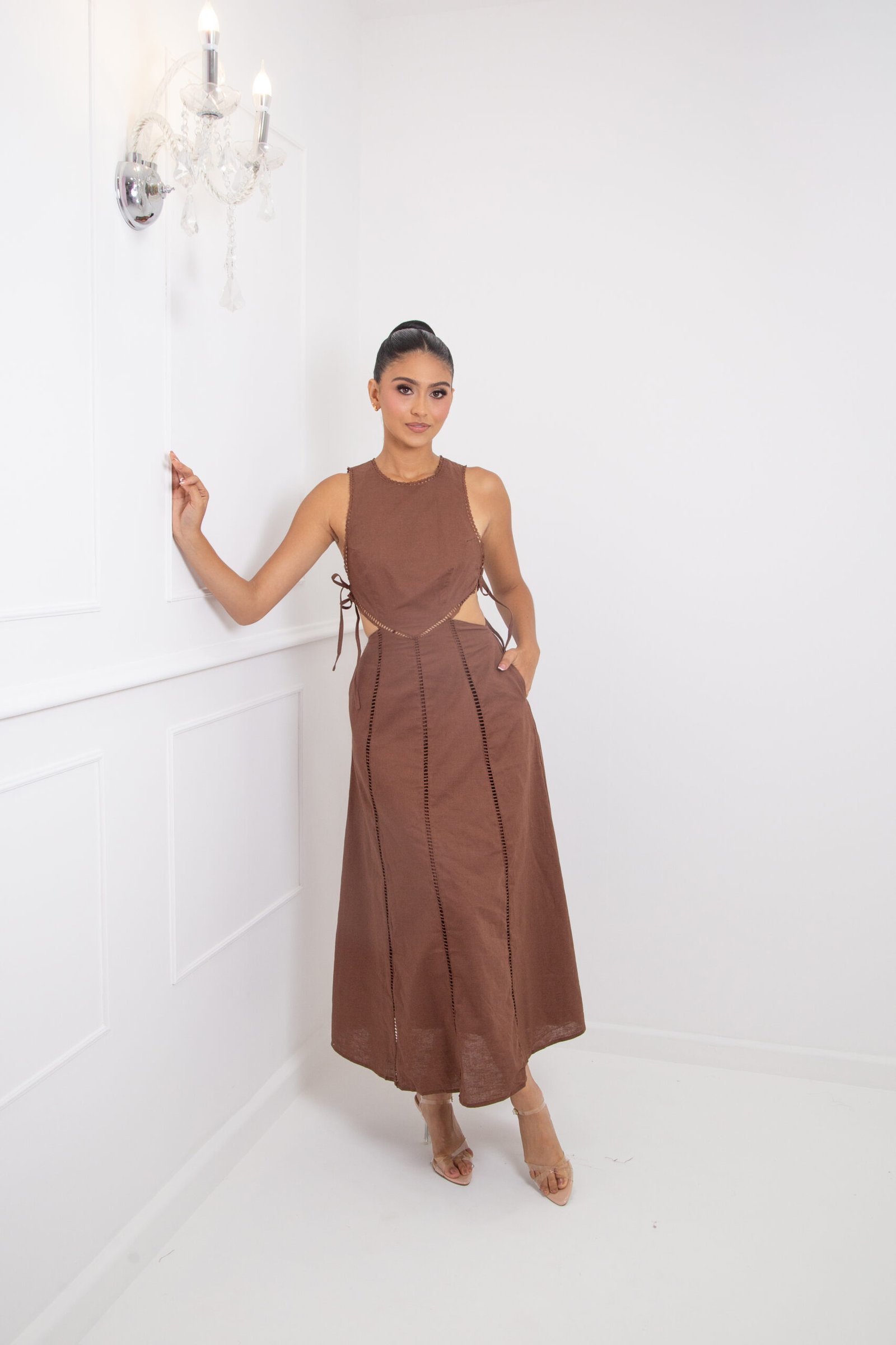 VESTIDO CAFE REF:0287 - Imagen 3