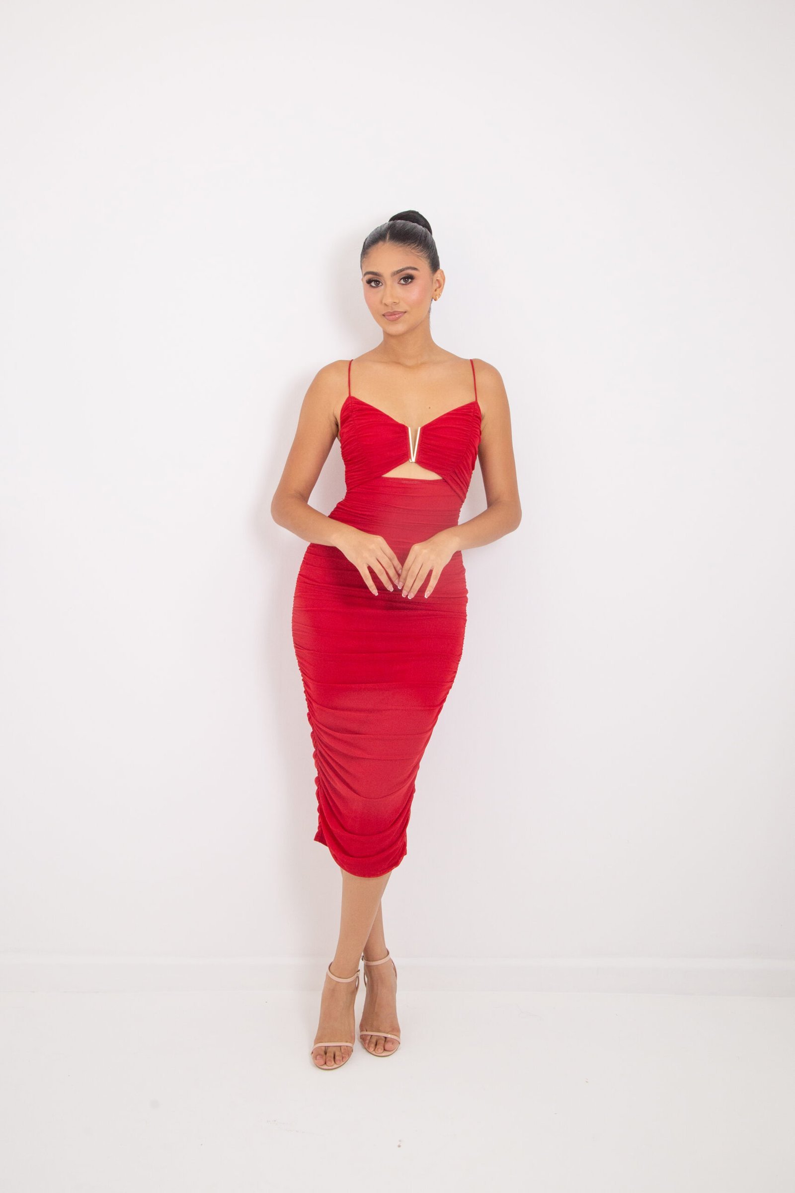 VESTIDO MESH HEBILLA REF:78014