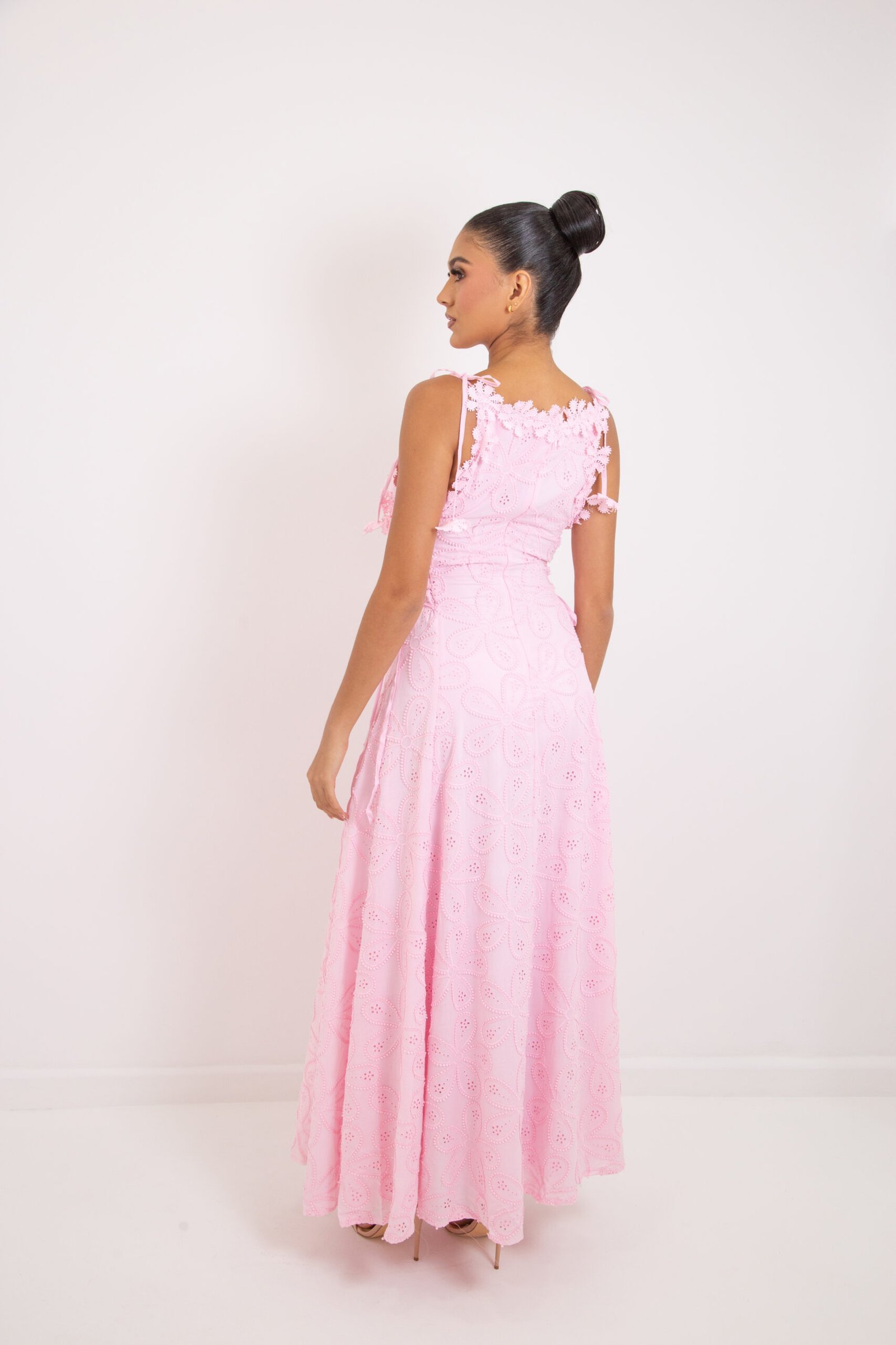 VESTIDO OJALILLO ROSA REF:14863 - Imagen 2