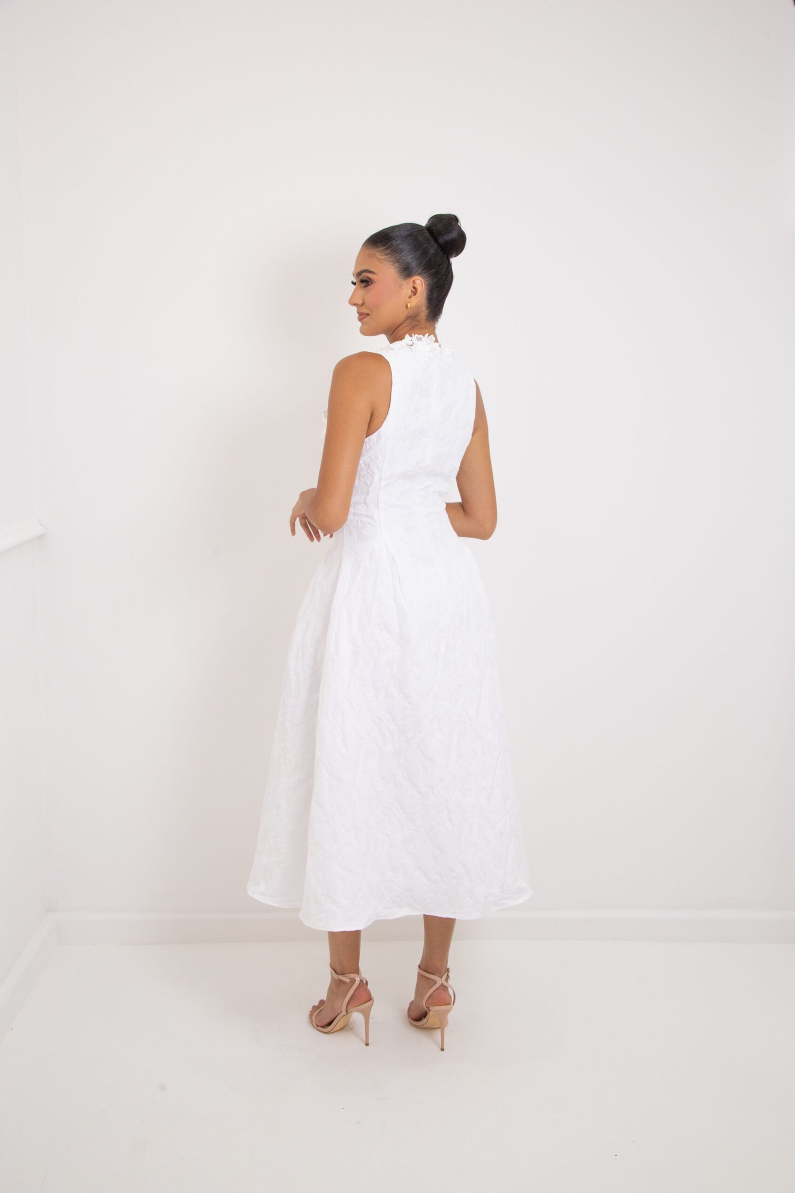 VESTIDO TEXTURA FLOR REF:15073 - Imagen 2