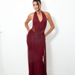VESTIDO MESH VINO REF:12794