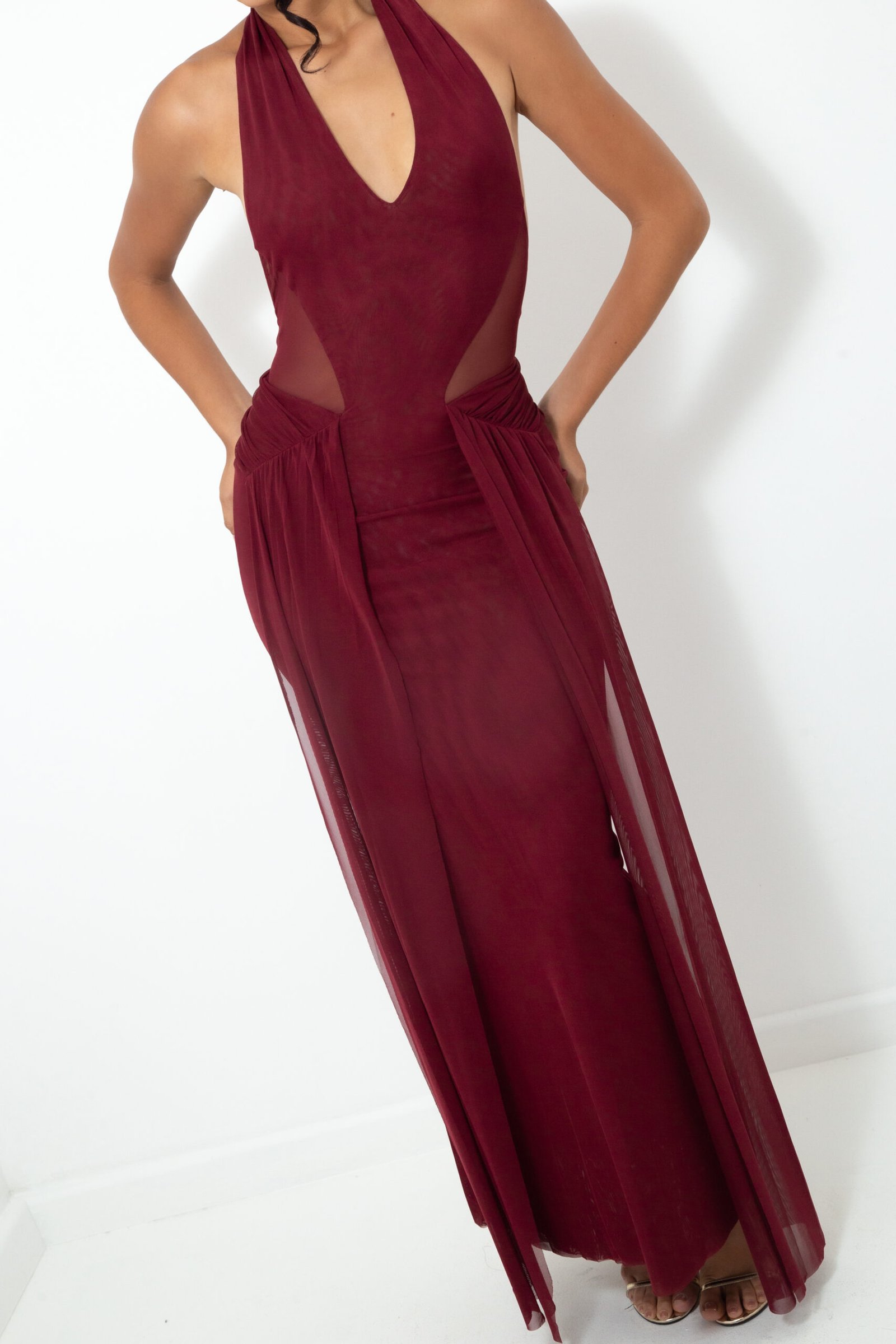 VESTIDO MESH VINO REF:12794 - Imagen 2