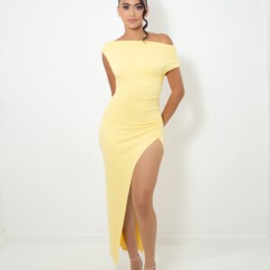 VESTIDO MIDI AMARILLO REF:3058