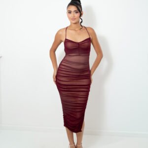 VESTIDO MESH VINO REF:73176