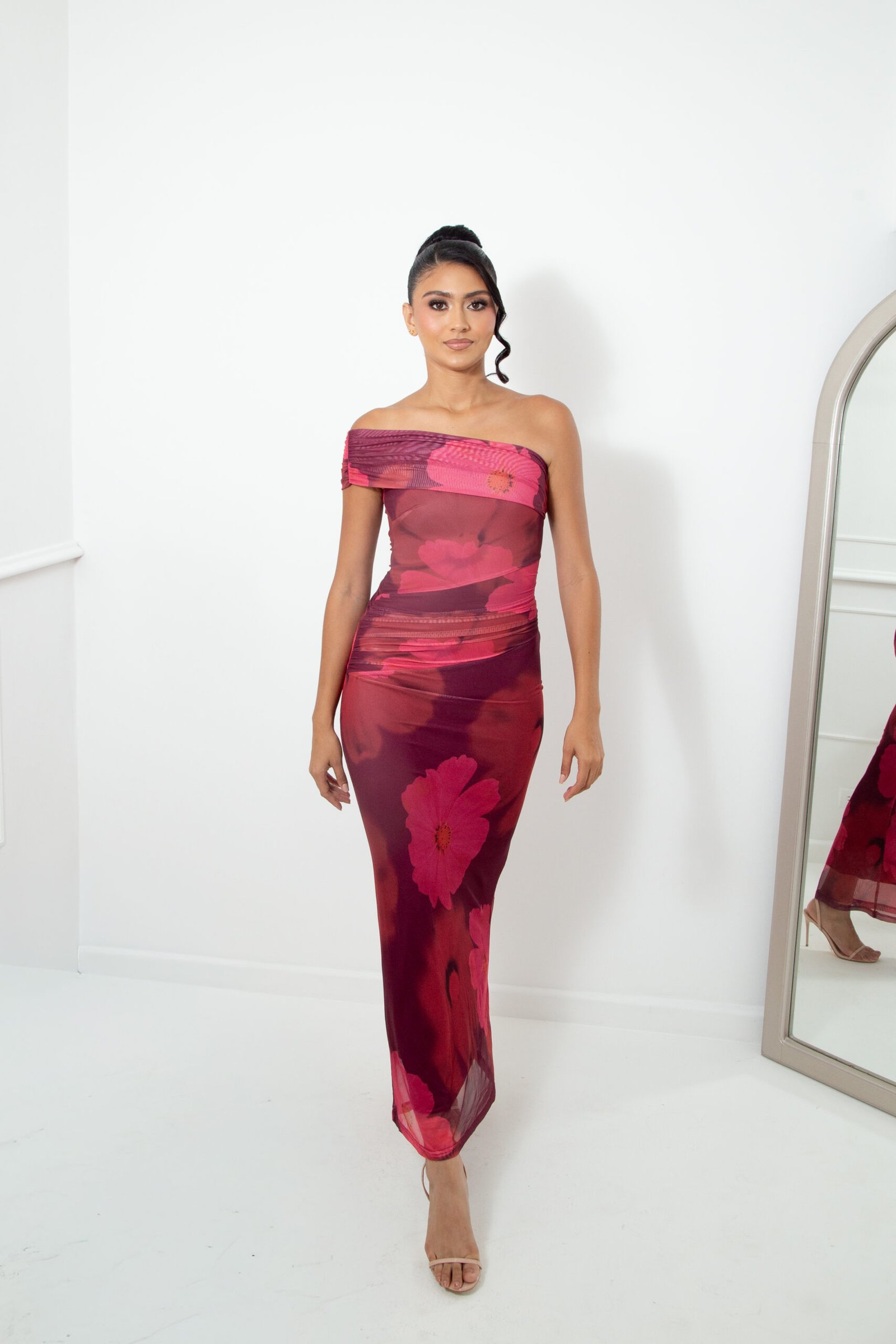 VESTIDO MESH FLORAL REF:64793