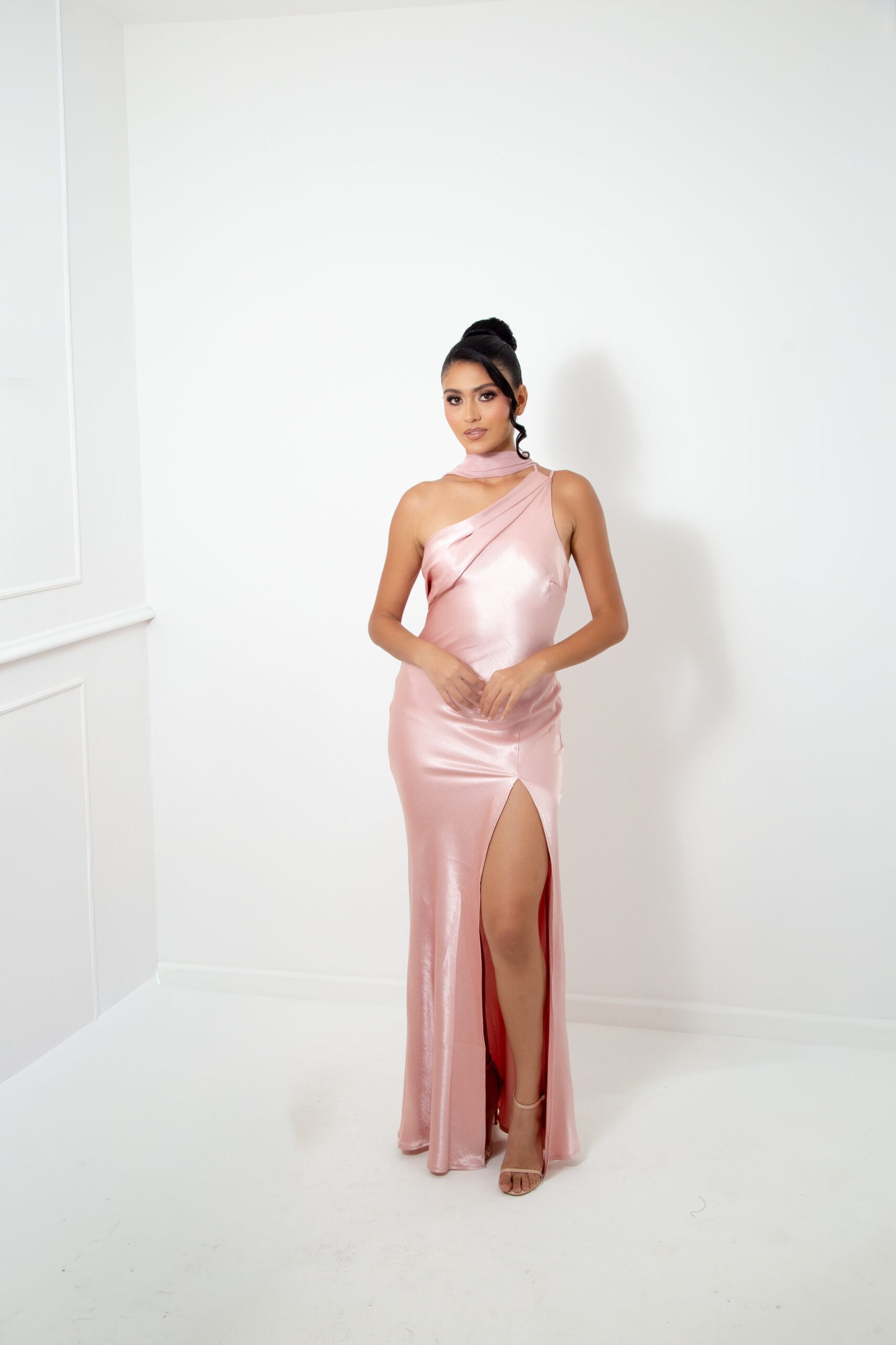 VESTIDO SEDA ROSA REF:24520 - Imagen 3