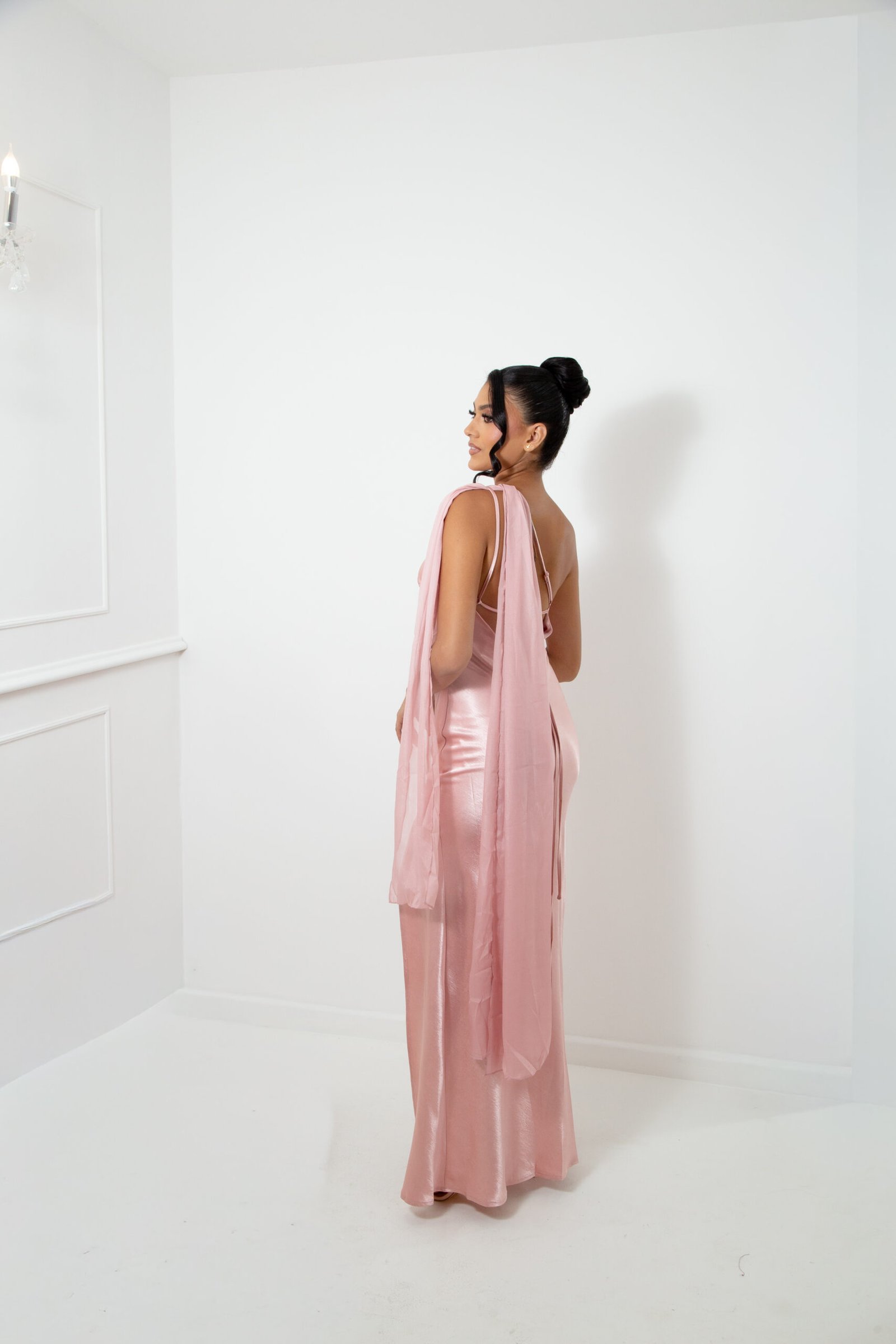 VESTIDO SEDA ROSA REF:24520 - Imagen 2