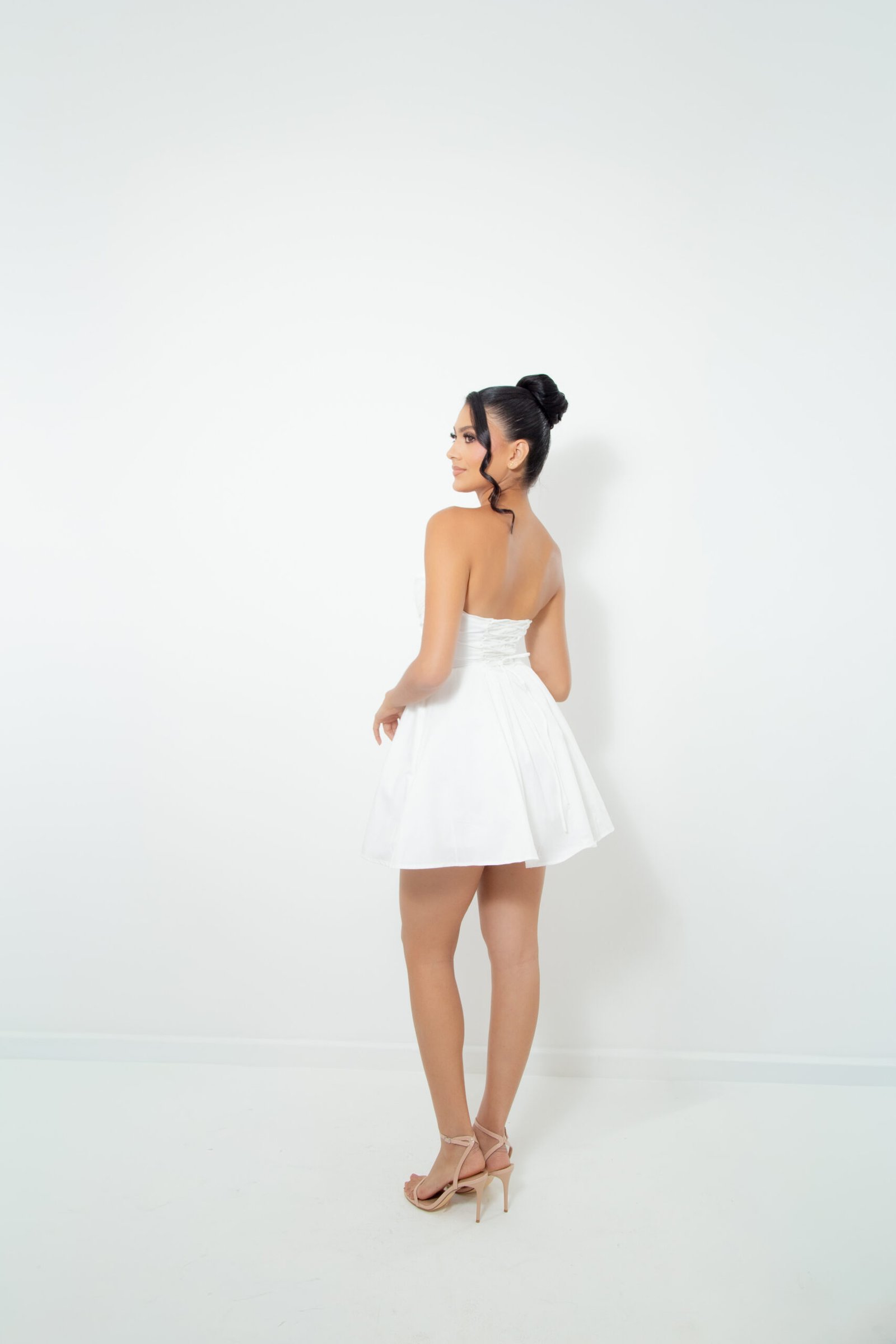 VESTIDO COQUETTE BLANCO REF:80580 - Imagen 3