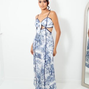 VESTIDO SEDA ESTAMPDO  REF:1322